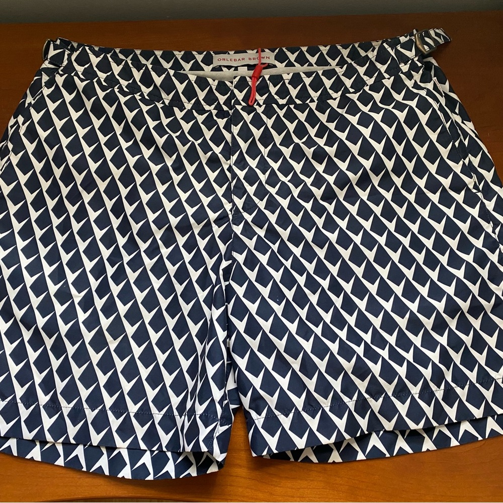 Orlebar Brown Bulldog shorts swim trunks 34 NWOT